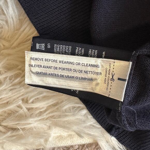 Tommy Hilfiger 100% Pima Cotton Argyle Blu and Pink V-Neck Sweater Sz XS NWT - Picture 9 of 11